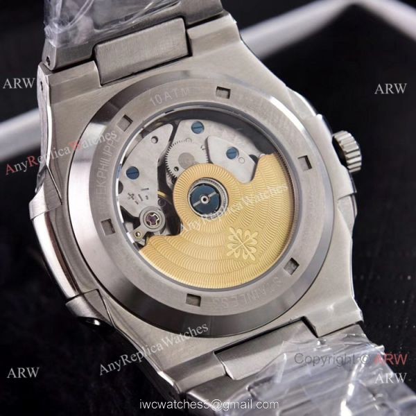 Patek Philippe Annual Calendar Full Diamonds Watches Gray Gradient Face 41mm 8