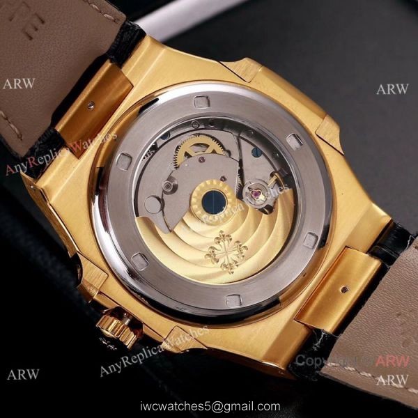 Best Copy Patek Philippe Nautilus 40mm Watches Gold and Black 8