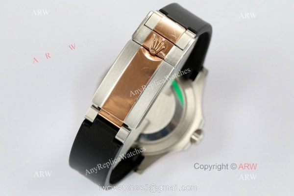 EW Factory Rolex Yacht Master 40mm Watch Chocolate Dial Rubber Strap 8