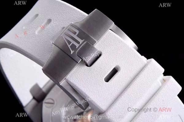 JF Factory V8 1:1 Best Audemars Piguet Divers Men Watch White Dial 8