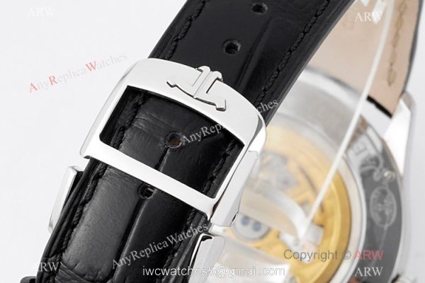 ZF Factory 1:1 Swiss Replica Jaeger leCoultre Master Watch Blue Face Leather Strap 8