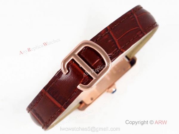 Grade 1A Replica Cartier Tank Americaine Quartz Watch Rose Gold Women 8