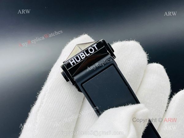 HB Factory New Hublot Big Bang Sang Bleu All Black Replica Watches 45mm 8