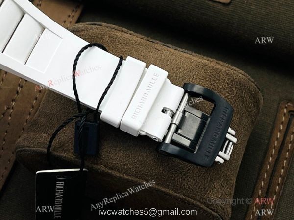 RM Factory 1:1 Replica Richard Mille RM35-02 Rafael Nadal Watch NTPT Case White Rubber Strap 8