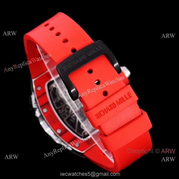 Red Richard Mille Tourbillon Watch Rm 62-01 High End Replica For Men 8