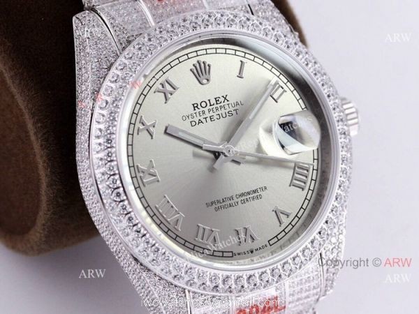 Diamond Rolex Datejust 41 For Men High End Replica Watches 8