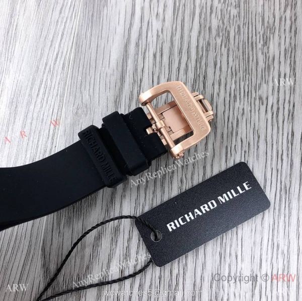 Swiss Quality Richard Mille RM007-1 Women Watch CarbonRose Gold Case 8
