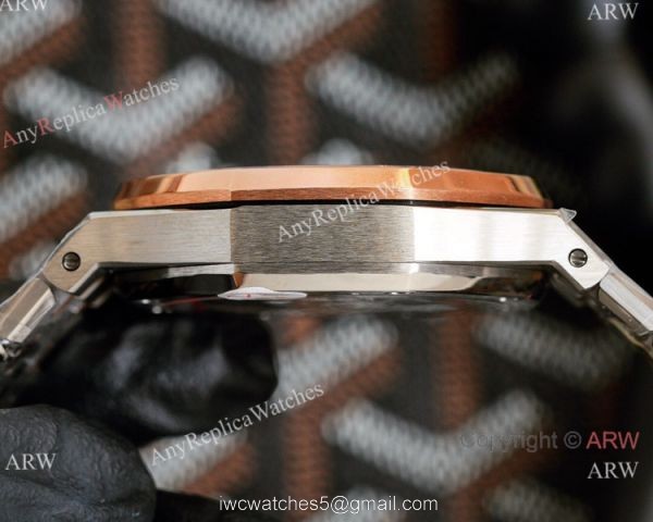 Knockoff Audemars Piguet Royal Oak 42mm Watch 2-Tone Rose Gold Chronograph 8