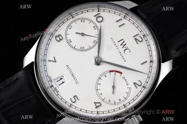 ZF Factory 1:1 Super Clone IWC Portugieser 7 Days Men Watch Rose Gold Arabic Dial 8