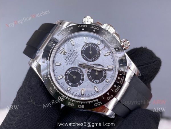 New Rolex Daytona Meteorite Dial Noob Factory Daytona 4130 Superclone Oysterflex Strap Watch 8