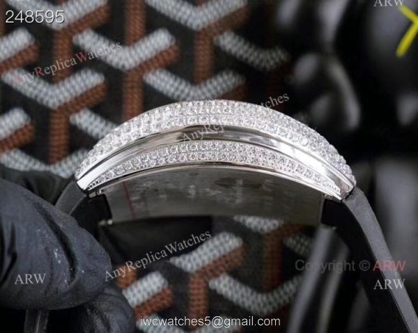 Replica Blue Franck Muller V45 Diamond Watch Franck Muller Revolution 3 Skeleton Watch 8