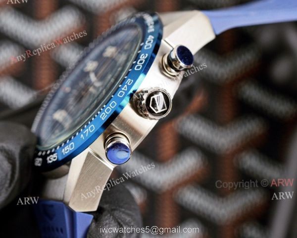 New Tag Heuer Carrera Blue Dial 44mm Tag Heuer Carrera Porsche Chronograph Special Edition Replica Watches 8