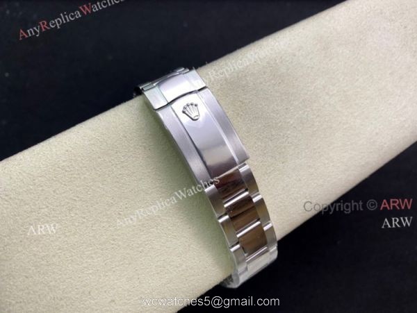 Replica Clean Factory Rolex Datejust Blue Dial 41mm Fluted Bezel Oyster Watch 8
