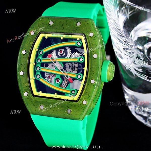 Green Richard Mille RM 59-01 Yohan Blake Tourbillon Watch Replica 8