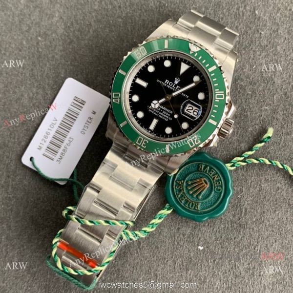 (JVS) Swiss Clone Rolex Submariner Kermit 126610lv JVS Swiss 3235 Watch 41 mm 8
