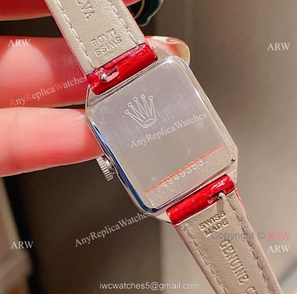 Replica Rolex Cellini Stainless Steel Case Gray Dial 24mm Lady Watch 8