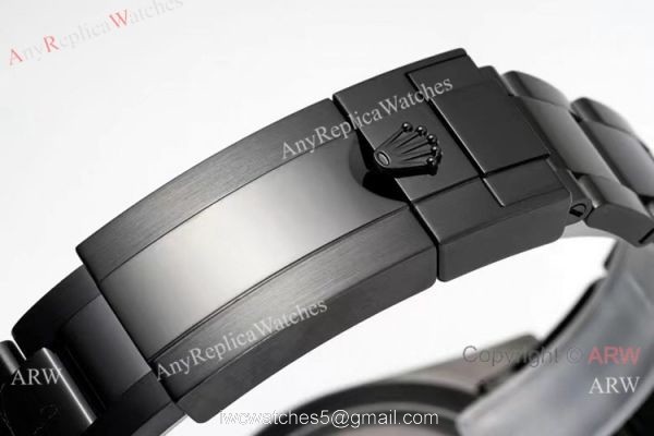 NEW! Noob Factory 4130 Rolex Daytona Blaken &8216;Black Venom 40 Watch Pink Diamond DLC Case 8