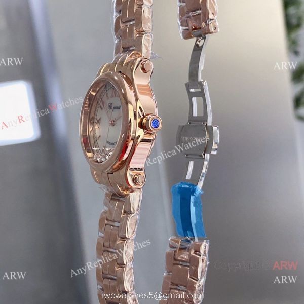 Copy Chopard Happy Sport 30mm quartz Watch Pink Rose Gold Case 8