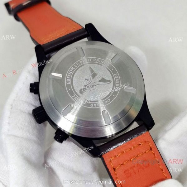 Best Replica IWC Pilots Cherry red Face Rose Gold Automatic Watches 8